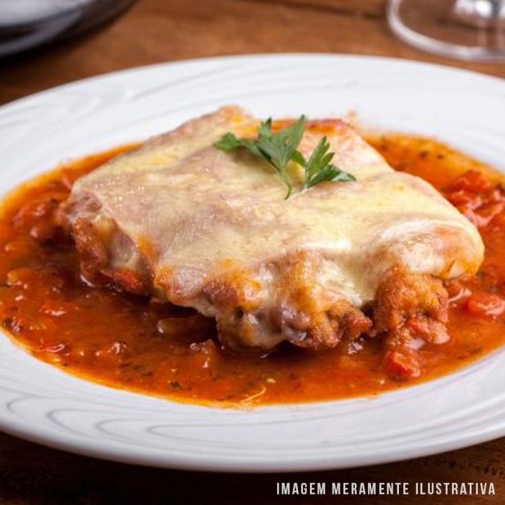 Peixe vegano à parmegiana